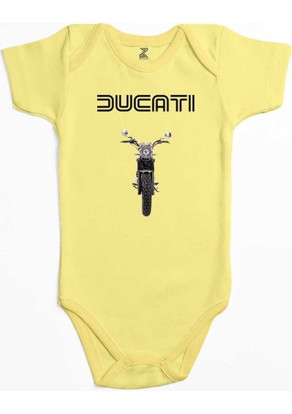 Ducati Scrambler Eıcma Sarı Renk Bebek Body Zıbın