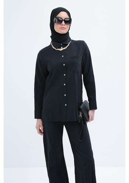 Kraşlı Pantolonlu Kadın Takım S30090A0