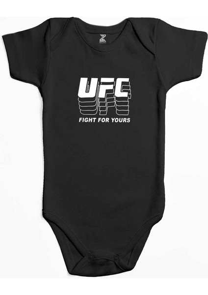 Ufc Fg Siyah Renk Bebek Body Zıbın