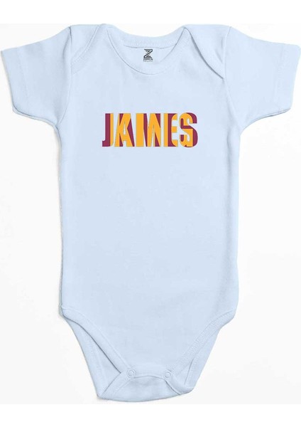 Lebron J. Yazı Mavi Renk Bebek Body Zıbın