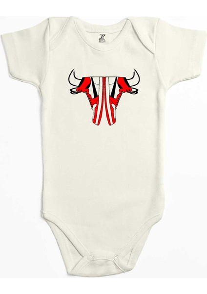 Chicago B. Shoes Ekru Renk Bebek Body Zıbın