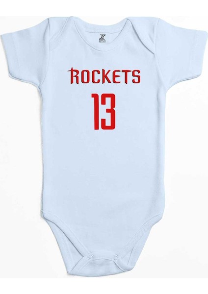 James H. Rockets Mavi Renk Bebek Body Zıbın