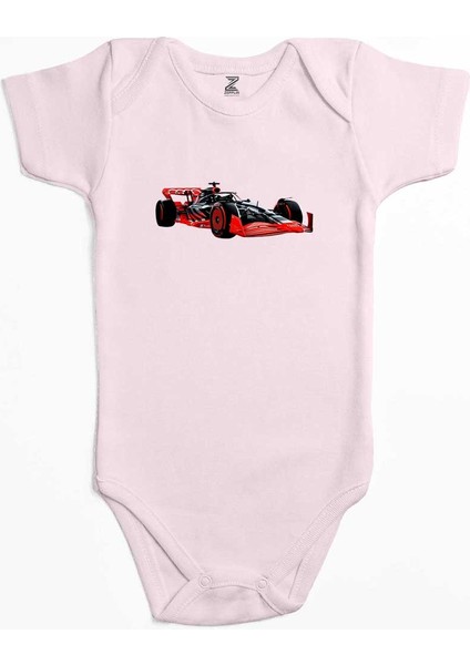 F1 Audi Car Pembe Renk Bebek Body Zıbın