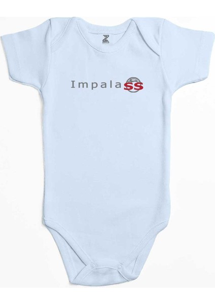 Chevrolet Impala Ss Logo Mavi Renk Bebek Body Zıbın