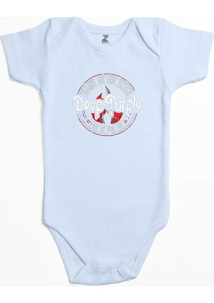 Deep Purple Smoke On The Water Mavi Renk Bebek Body Zıbın