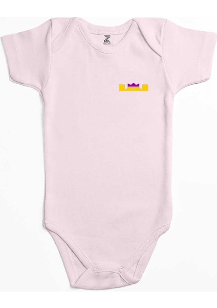 Lebron J. Logo Color Pembe Renk Bebek Body Zıbın