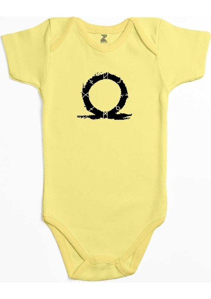 God Of War Ragnarok Omega Sarı Renk Bebek Body Zıbın