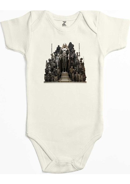 Human History Ekru Renk Bebek Body Zıbın