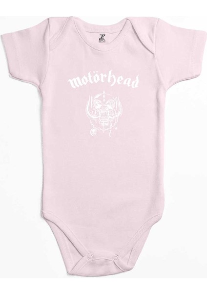 Motörhead Logo Classic Pembe Renk Bebek Body Zıbın