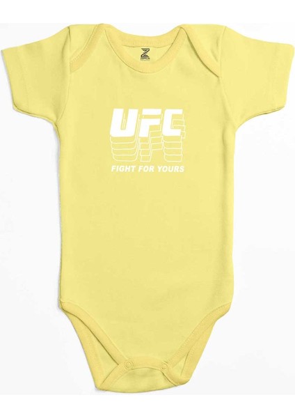 Ufc Fg Sarı Renk Bebek Body Zıbın