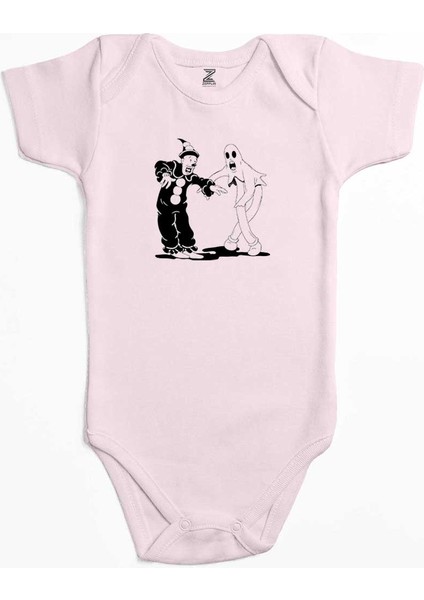 Ghostemane Duet Pembe Renk Bebek Body Zıbın