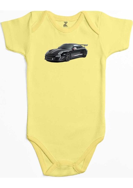 Porsche 911 Gt3 Sarı Renk Bebek Body Zıbın
