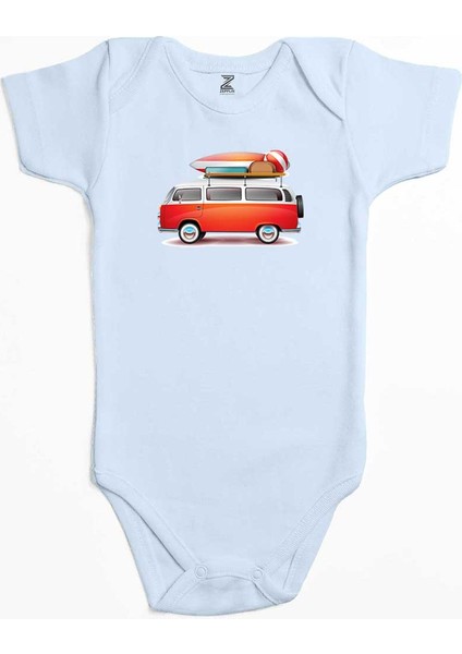 Volkswagen Karavan Holiday Mavi Renk Bebek Body Zıbın