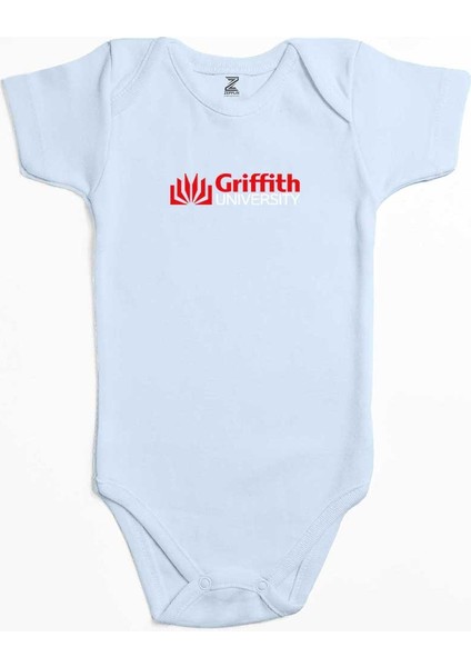 Griffith University Red Logo Mavi Renk Bebek Body Zıbın