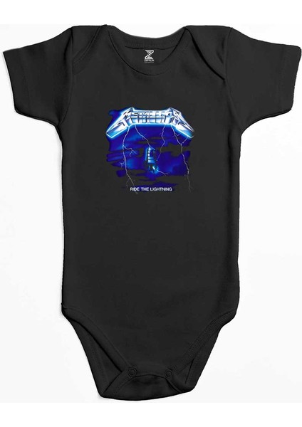 Metallica Ride The Lightning Siyah Renk Bebek Body Zıbın