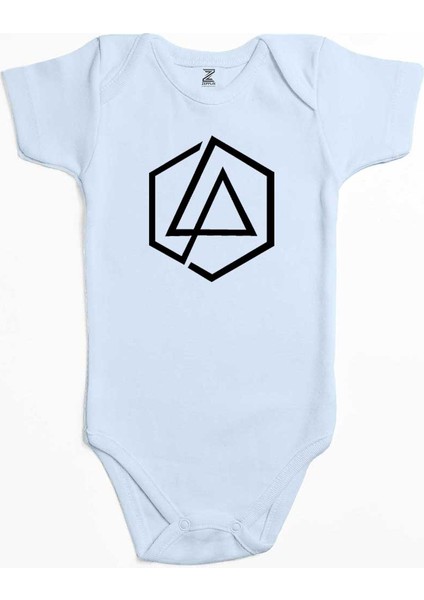 Linkin Park Symbol Mavi Renk Bebek Body Zıbın