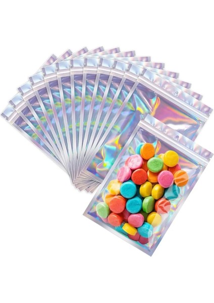 100 Adet Kilitli Gıda Saklama Şeffaf Pencereli Su Geçirmez Şekerleme Vb Gıda Ambalaj 10X18 indirimleri