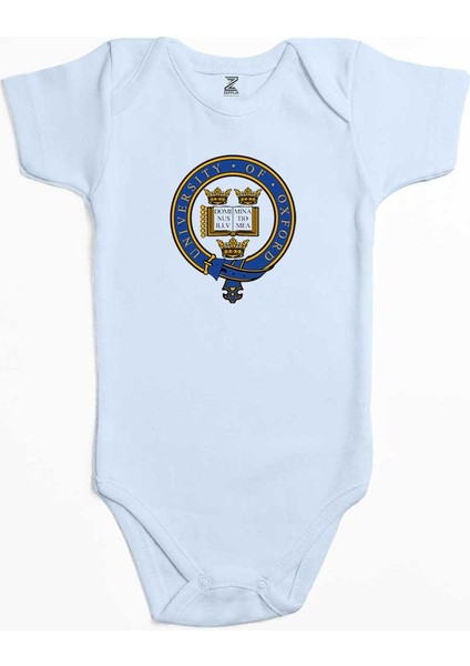University Of Oxford Logo Mavi Renk Bebek Body Zıbın