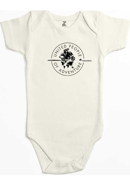 Bmw Of Adventure Ekru Renk Bebek Body Zıbın