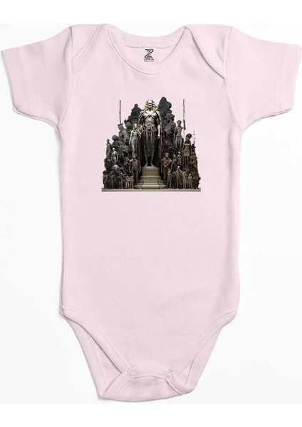 Human History Pembe Renk Bebek Body Zıbın