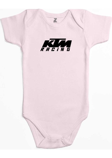 Ktm Racing Black Logo Pembe Renk Bebek Body Zıbın