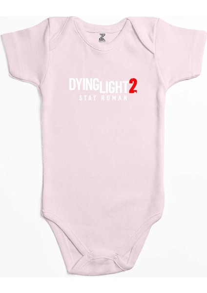 Dying Light Logo Pembe Renk Bebek Body Zıbın