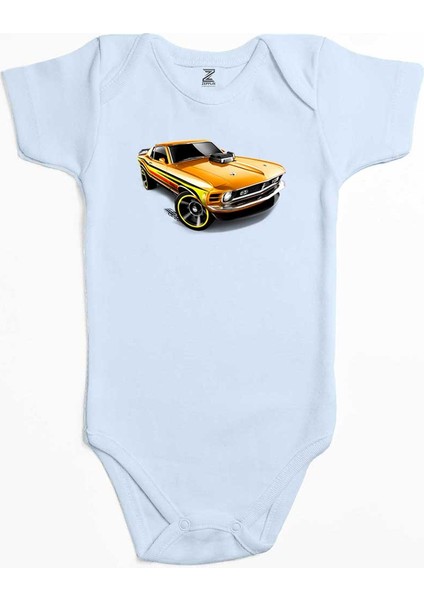 Ford Mustang Mach 1 Mavi Renk Bebek Body Zıbın
