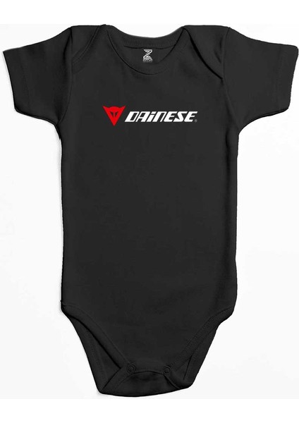 Dainese Logo Text Siyah Renk Bebek Body Zıbın