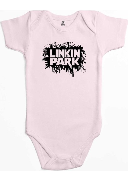 Linkin Park Underground Pembe Renk Bebek Body Zıbın