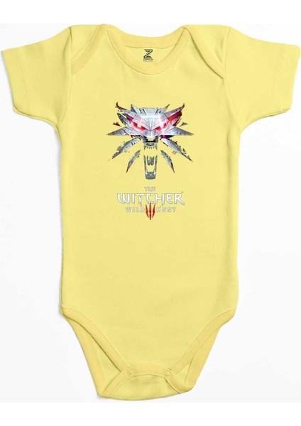 The Witcher Wild Sarı Renk Bebek Body Zıbın