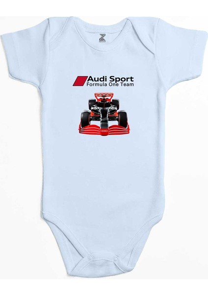 F1 Audi Sport Formula Mavi Renk Bebek Body Zıbın