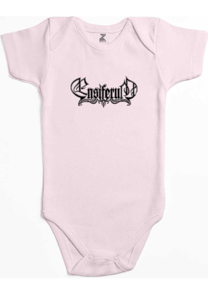 Ensiferum Logo Pembe Renk Bebek Body Zıbın