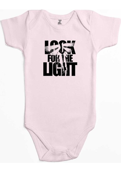 The Last Of Us Look For The Light Text Pembe Renk Bebek Body Zıbın