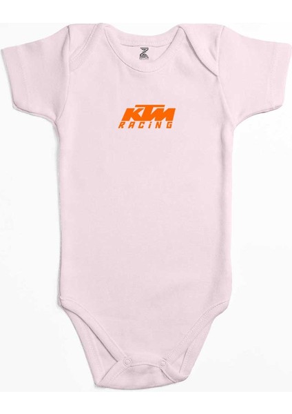 Ktm Racing Orange Logo Pembe Renk Bebek Body Zıbın