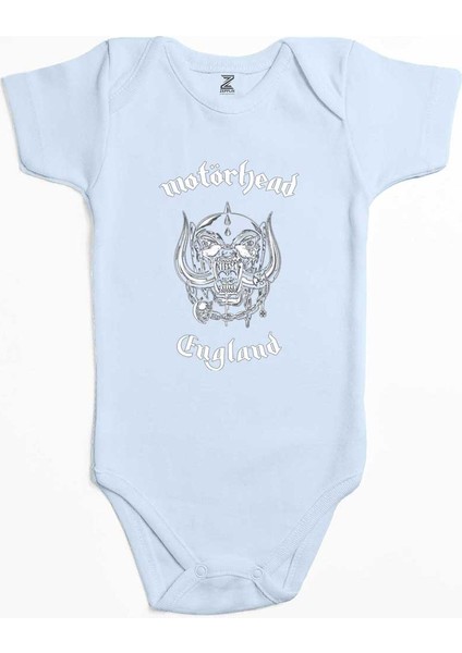 Motörhead England Mavi Renk Bebek Body Zıbın