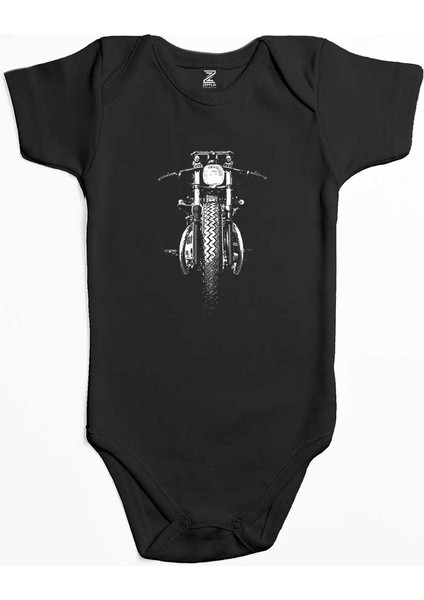 Chopper Bw Siyah Renk Bebek Body Zıbın