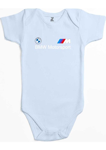 Bmw Logo M Power Motorsport Mavi Renk Bebek Body Zıbın