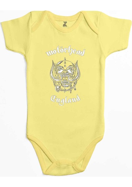 Motörhead England Sarı Renk Bebek Body Zıbın