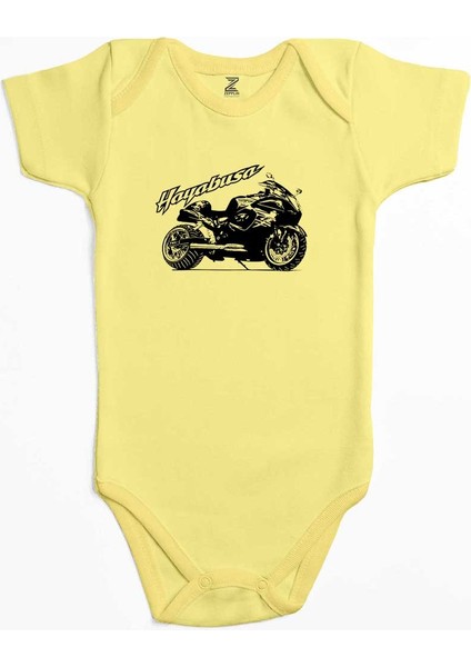 Suzuki Hayabusa Sarı Renk Bebek Body Zıbın