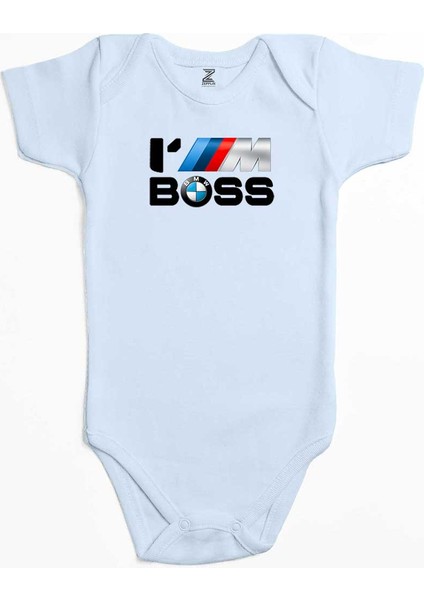 Bmw Im Boss Mavi Renk Bebek Body Zıbın