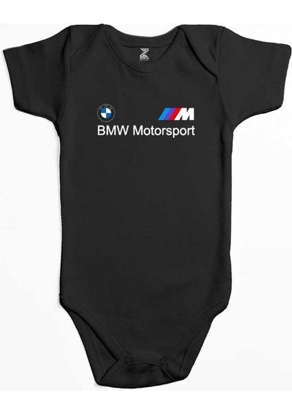 Bmw Logo M Power Motorsport Siyah Renk Bebek Body Zıbın