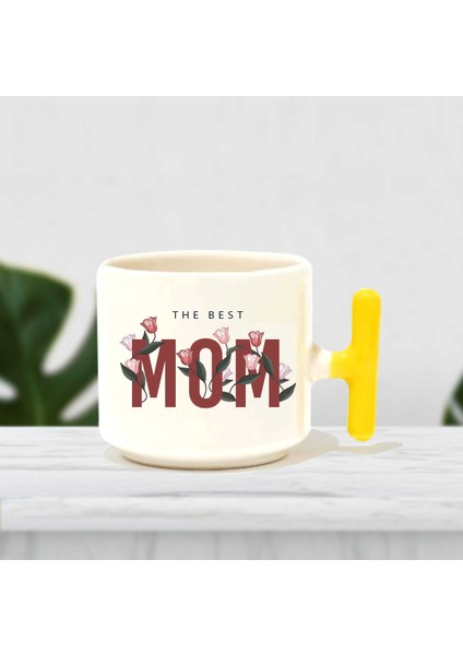 The Best Mom Baskılı Kemik Kupa