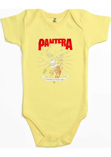 Pantera Cowboys Sarı Renk Bebek Body Zıbın