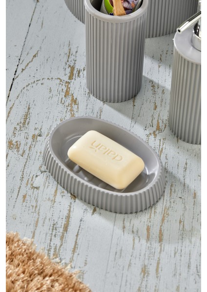 Line 5 Parça Yuvarlak Banyo Seti - Çöp Kovası Wc Fırçası Sıvı-Katı Sabunluk Diş Fırçası fırsatları