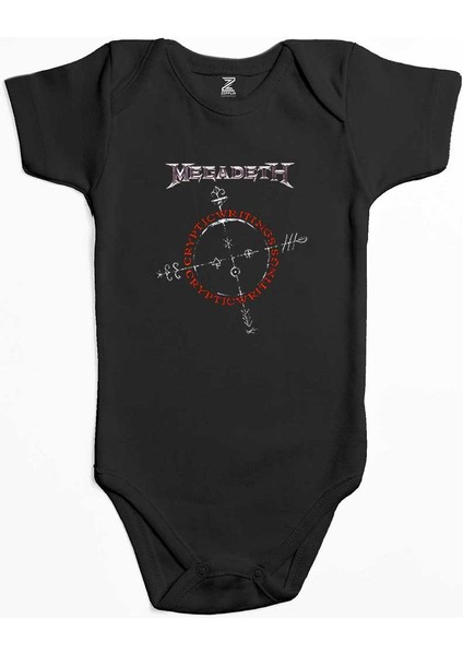 Megadeth Cryptic Writings 1997 Siyah Renk Bebek Body Zıbın