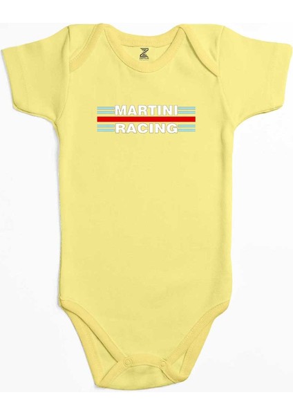 Martini Racing Sarı Renk Bebek Body Zıbın