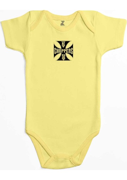 West Coast Choppers Sarı Renk Bebek Body Zıbın