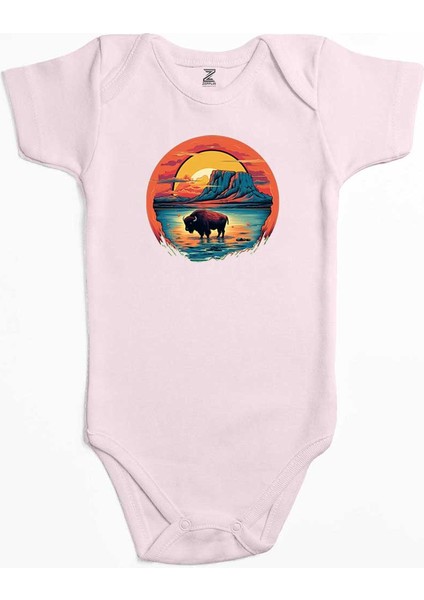 Bufola In The Oasis Pembe Renk Bebek Body Zıbın