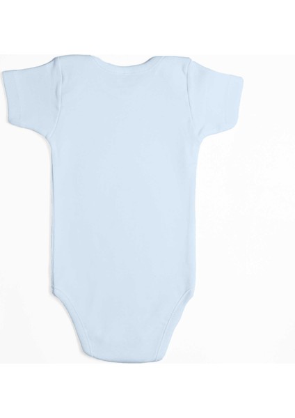 Wolverine Text White Mavi Renk Bebek Body Zıbın