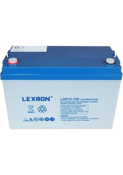 Lexron Solar Jel Akü 12V 105AH Deep Cycle 330X171X219